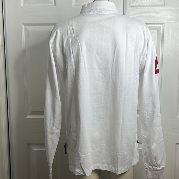 Polo by Ralph Lauren White 4 Large Horse Long Sleeve Polo New - Picture 4 of 6